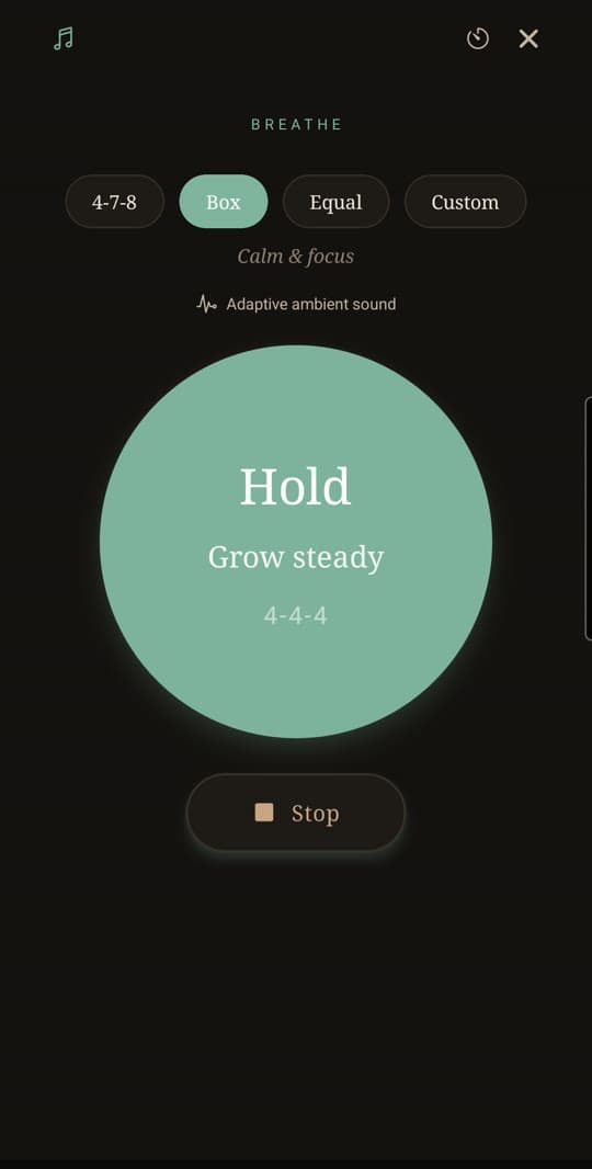 Breathe with the circle