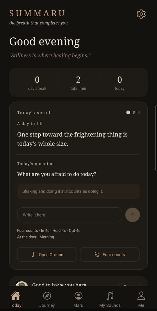 Today's scroll